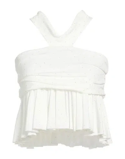 Aniye By Woman Top White Size 4 Polyester, Elastane