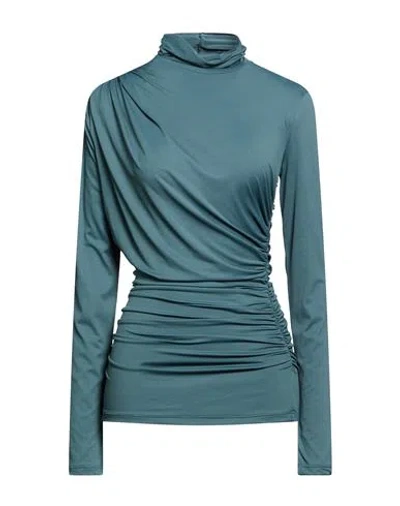 Aniye By Woman T-shirt Dark Green Size L Polyamide, Elastane In Blue