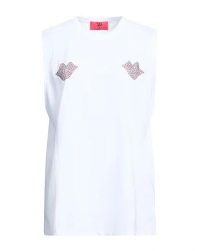 Aniye By Woman T-shirt White Size L Cotton In Multi