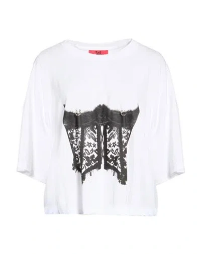 Aniye By Woman T-shirt White Size M Cotton