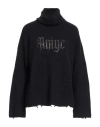 Aniye By Woman Turtleneck Black Size L Wool, Polyamide, Alpaca Wool, Elastane