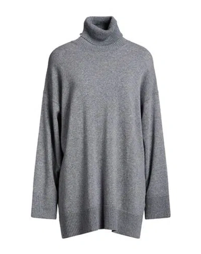 Aniye By Woman Turtleneck Grey Size S Polyamide, Wool, Viscose, Cashmere, Elastane In Gray