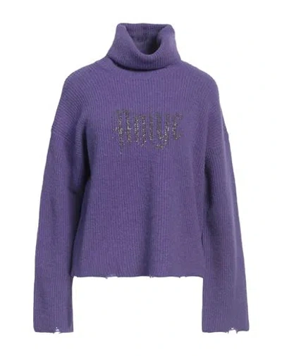 Aniye By Woman Turtleneck Purple Size L Wool, Polyamide, Alpaca Wool, Elastane