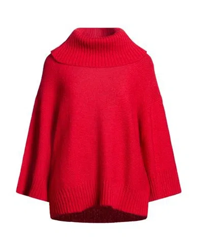 Aniye By Woman Turtleneck Red Size M Acrylic, Polyamide, Alpaca Wool