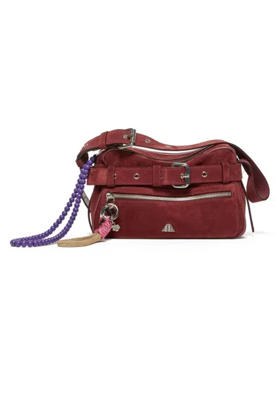 Aniye By Women's Bag  With Belt In Burgundy