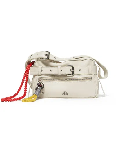 Aniye By Women's Bag  With Belt In White