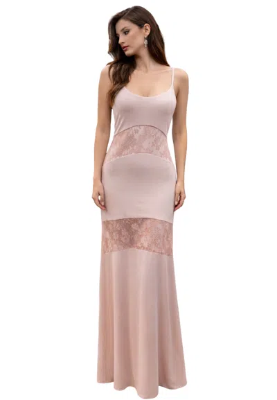 Aniye By Women's Dress  Lace Inserts In Pink