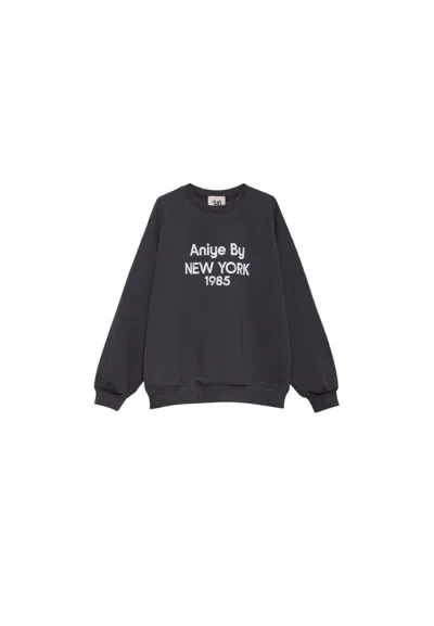 Aniye By Women's Oversize Sweatshirt  Written New York In Blue