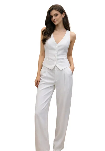 Aniye By Women's Trousers  A White Palace In Yellow