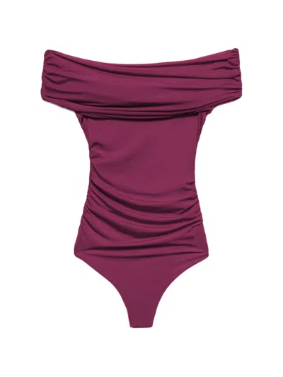 Aniye By Xena Gathered Top In Purple