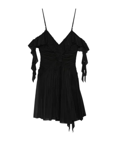 Aniye By Xena Ruffled Mini Dress In Black