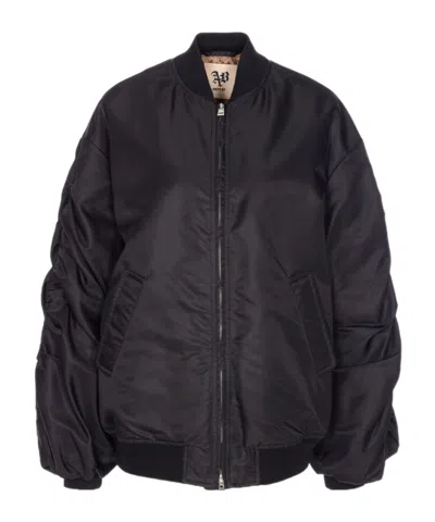 Aniye By Zippered Long-sleeved Casual Jacket In Black