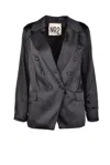 Aniye N°2 Black Polyester Jacket In Multi