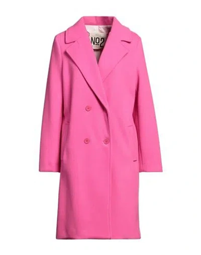 Aniye N°2 Woman Coat Fuchsia Size M Polyester In Pink