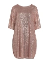 Aniye N°2 Woman Mini Dress Bronze Size Onesize Polyester, Elastane In Yellow