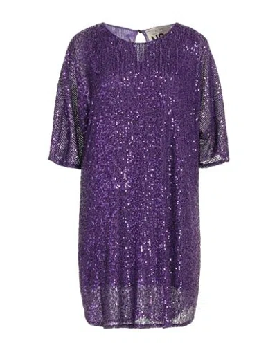 Aniye N°2 Woman Mini Dress Purple Size Onesize Polyester, Elastane In Purple