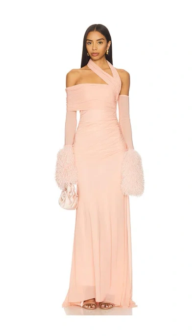 Aniye Records Dana Maxi Dress In Pink