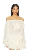 Aniye Records Pen Blouse In White
