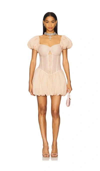 Aniye Records Sally Balloon Dress In Nude