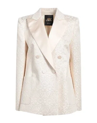 Aniye Records Woman Blazer Beige Size 6 Polyester, Viscose, Elastane