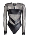 Aniye Records Woman Bodysuit Black Size S Polyamide, Elastane In Black
