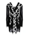 Aniye Records Woman Mini Dress Black Size 4 Viscose, Polyamide In Black