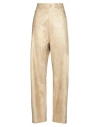 Aniye Records Woman Pants Gold Size 8 Viscose In Gold