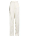 Aniye Records Woman Pants Ivory Size 2 Polyester In White