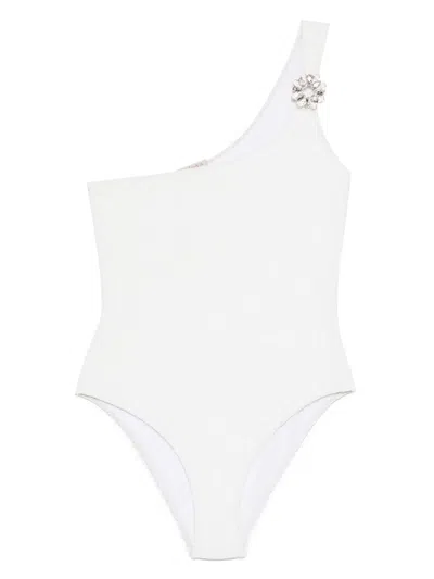 Anjuna Appliqué-detail Swimsuit In 白色