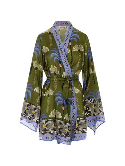 Anjuna Carlotta Kimono In Green