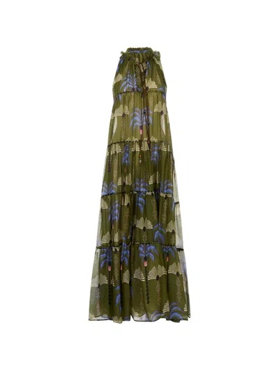 Anjuna Carol Beach Dress In Green