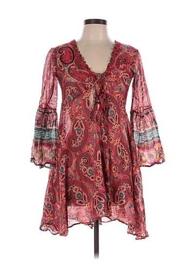 Pre-owned Anjuna Casual Dress In Red