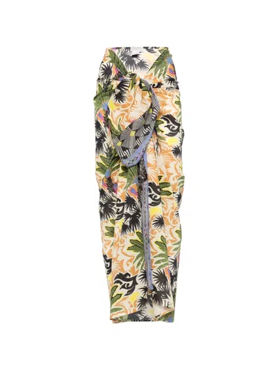 Anjuna Desert-print Pareo In Gray