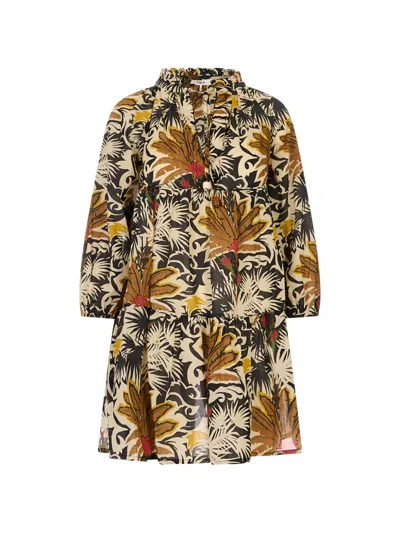 Anjuna Embroidered Clara Kaftan Dress In Multi