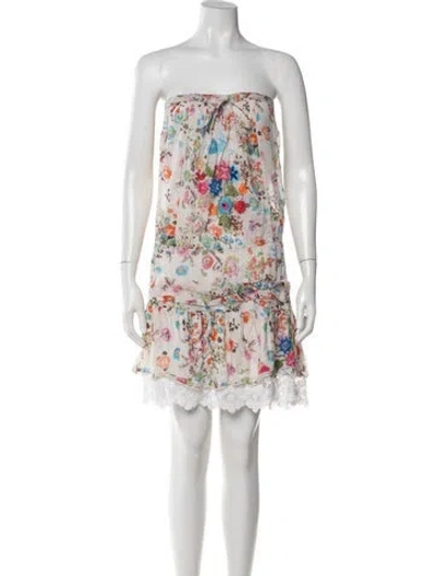 Pre-owned Anjuna Floral Print Mini Dress In Multicolor