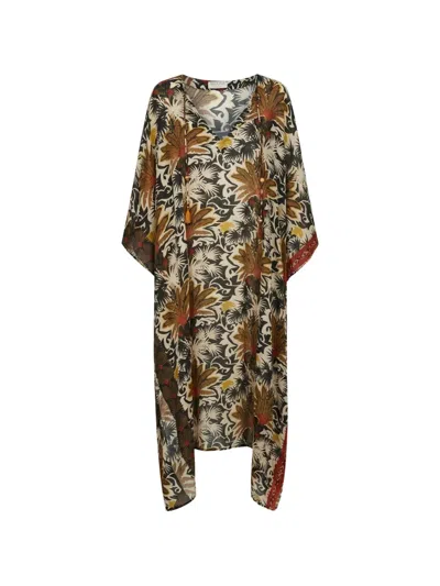 ANJUNA FLORAL-PRINT DRAWSTRING KAFTAN