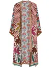 Anjuna Megan Long Kimono In Neutrals