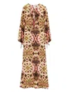 Anjuna Abstract Print Naomi Maxi Dress In Pink