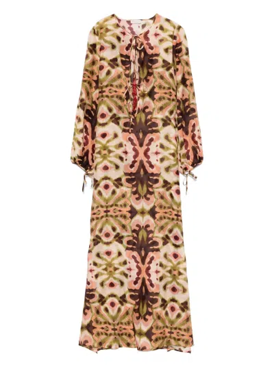 Anjuna Naomi Maxi Dress In Pink
