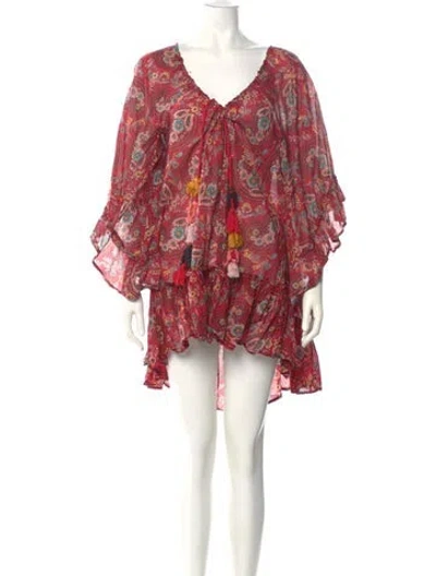 Pre-owned Anjuna Paisley Print Mini Dress In Multi