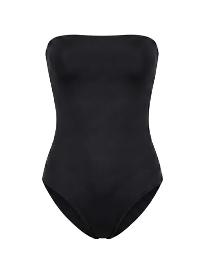 Anjuna Paola Bow-detail Swimsuit In Black