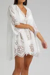 Anjuna Tiziana Short Dress White In White