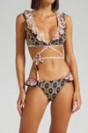 Anjuna Vittoria Bikini Mixpatch Rosa In Black