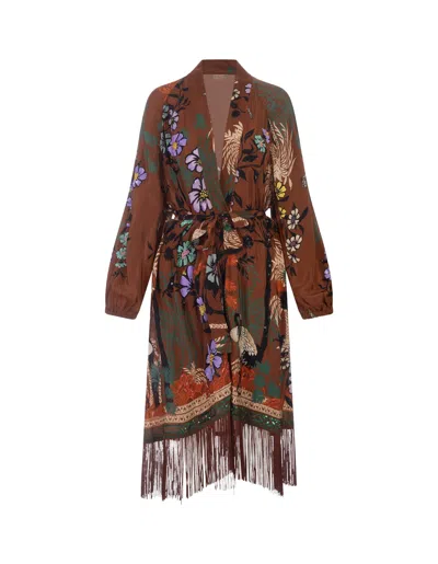 Anjuna Wally Kimono Dress In Brown