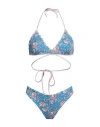 Anjuna Woman Bikini Azure Size S Polyamide, Elastane In Blue