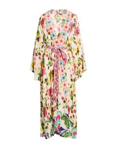 Anjuna Woman Jacket Ivory Size S Viscose In Multi