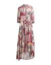 Anjuna Woman Maxi Dress Pink Size M Linen In Red
