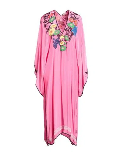 Anjuna Woman Midi Dress Fuchsia Size M Viscose In Pink
