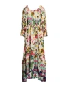 Anjuna Woman Midi Dress Ivory Size L Viscose In White