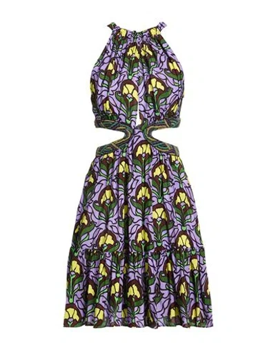 Anjuna Woman Midi Dress Purple Size M Viscose